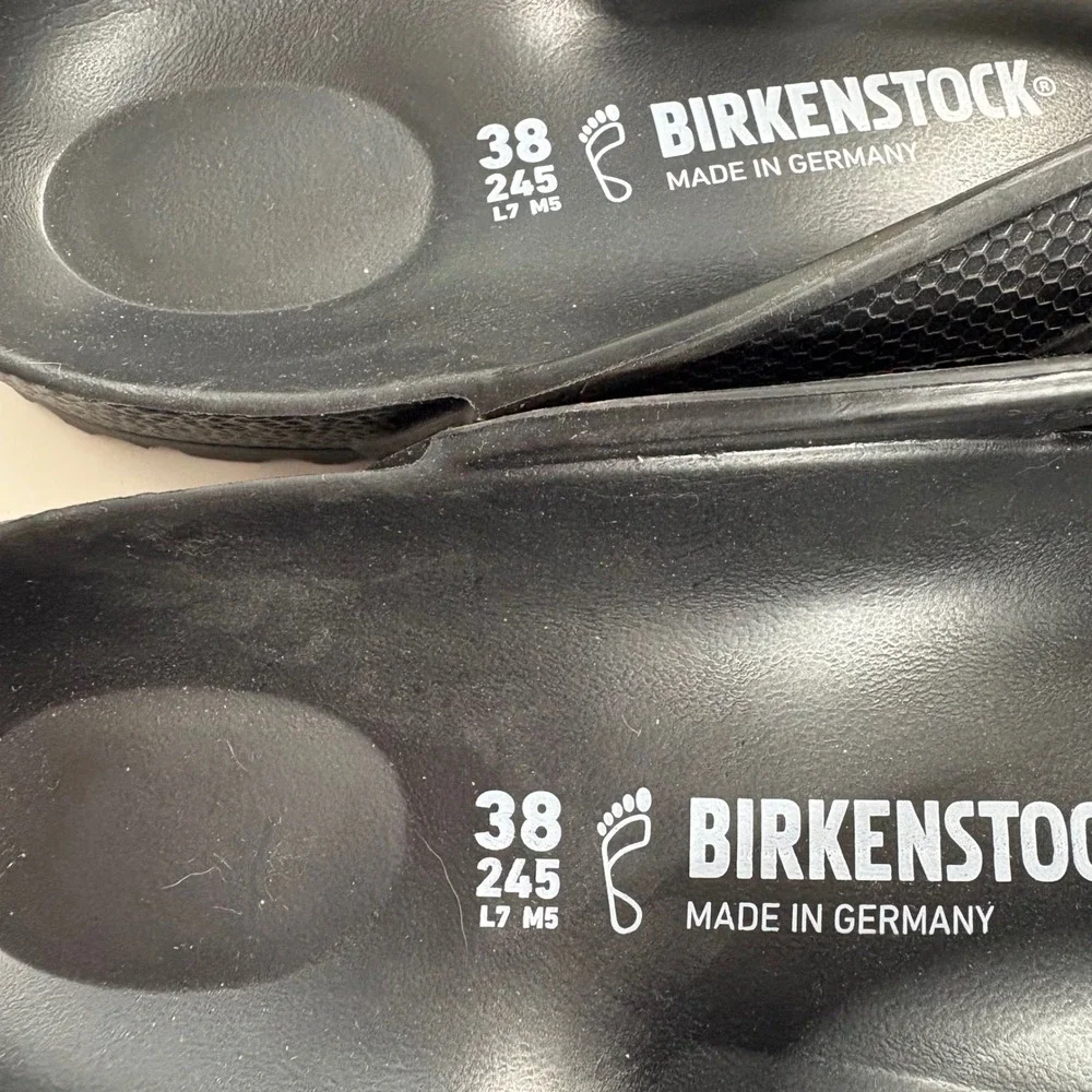 Birkenstock Gizeh EVA Black Waterproof Thong Sandals Womens 38 L7 M5